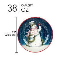 Certified International Snowman Greetings 4-pc. Earthenware Soup Bowl