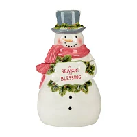 Certified International Snowman Greetings Earthenware Cookie Jar