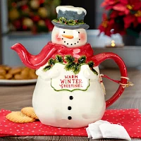 Certified International Snowman Greetings Teapot