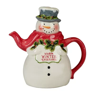 Certified International Snowman Greetings Teapot