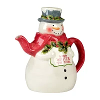 Certified International Snowman Greetings Teapot