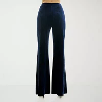 Premier Amour Velvet Womens Flare Pull-On Pants