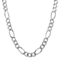 Mens Stainless Steel 22" 11mm Figaro Chain