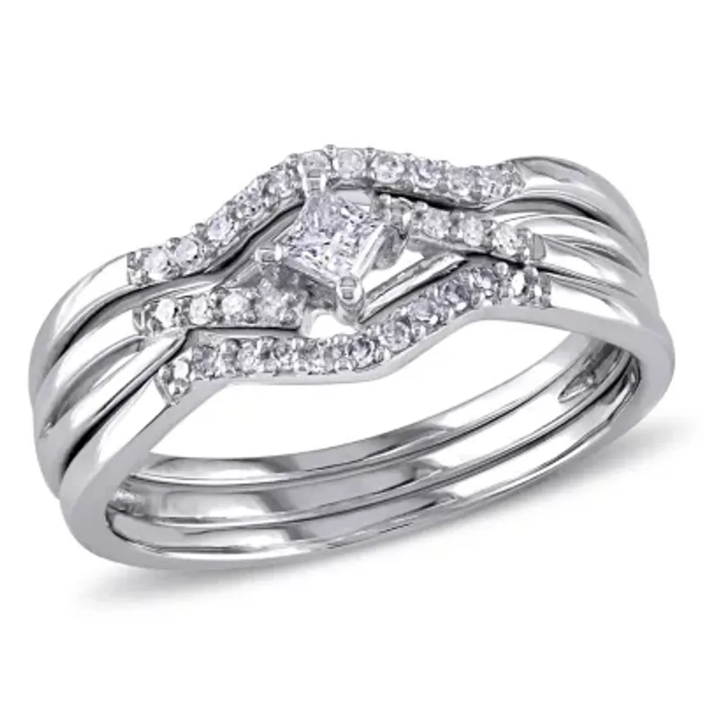 CT.T.W. Natural Diamond 10K Gold Bridal Set