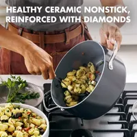 GreenPan Valencia Pro Hard Anodized Ceramic Non-Stick 5.5-qt. Stockpot with Lid