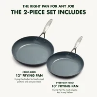 GreenPan Valencia Pro Hard Anodized Ceramic Non-Stick 2-pc. Frying Pan