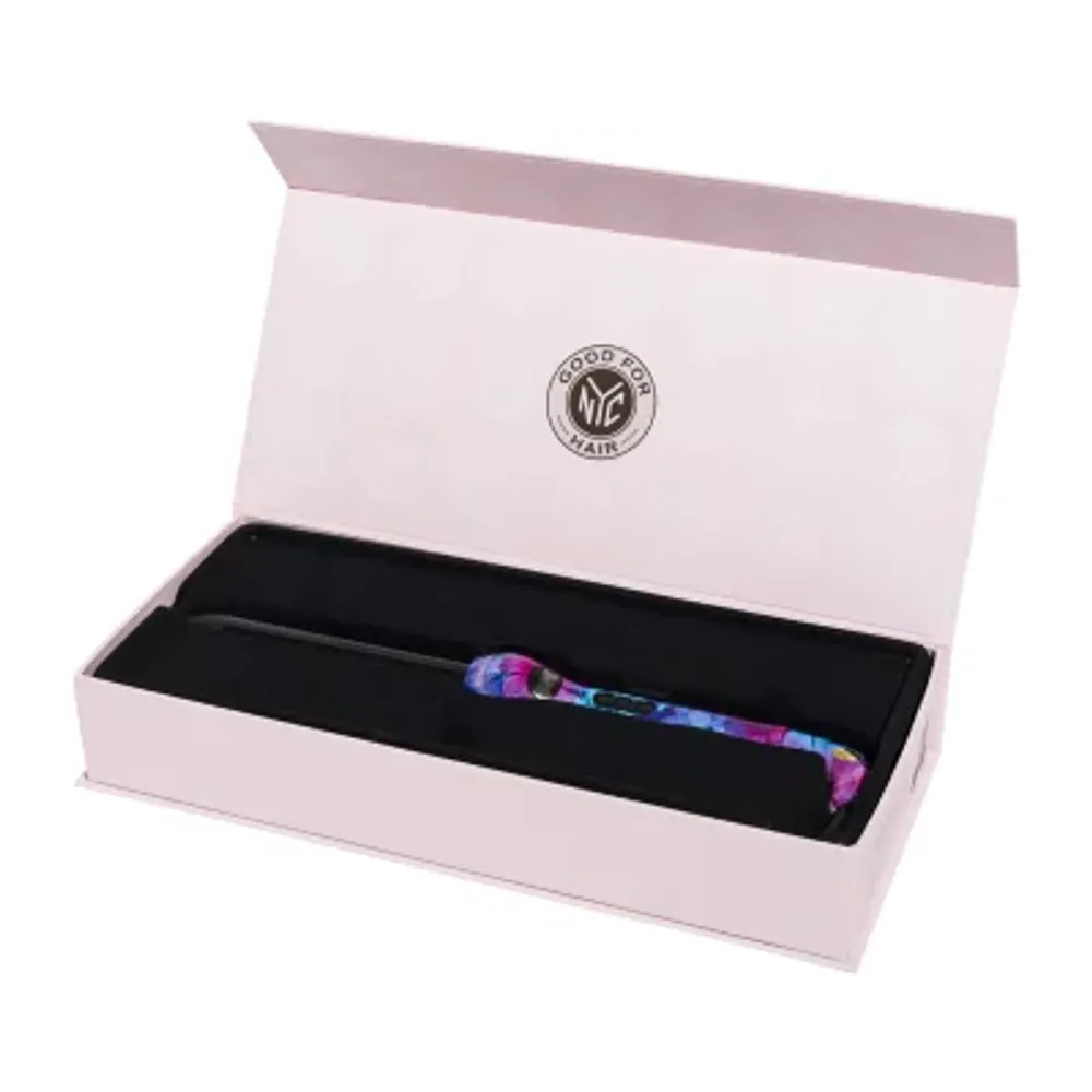 Eva Nyc Floral Frenzy Clip-Free Curling Iron Ceramic 1 Inch Curling Iron