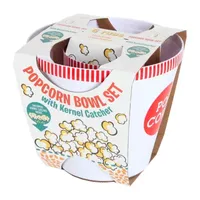 Wabash Valley Farms Bowl Set With Kernel Catcher Popcorn