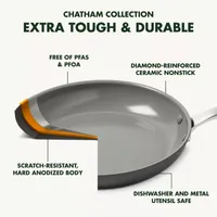 GreenPan Chatham Aluminum Dishwasher Safe Griddle