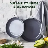 GreenPan Paris Pro Hard Anodized Ceramic Non-Stick 2-pc. Open Frypan Set