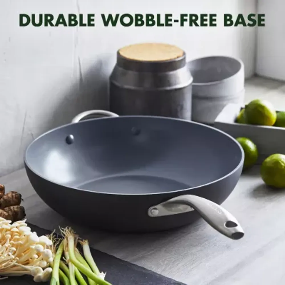 GreenPan Lima Hard Anodized Ceramic Non-Stick 12.5" Open Wok