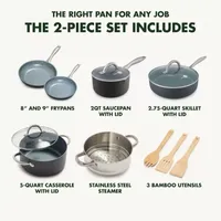 GreenPan Lima Hard Anodized Ceramic Non-Stick 12-pc. Cookare Set