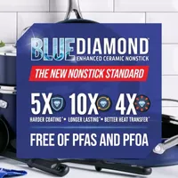 As Seen on TV Blue Diamond Ceramic 5-qt. Non-Stick Saute Pan