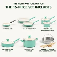 GreenPan Rio Ceramic Non-Stick 16-pc. Cookware Set