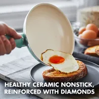 GreenPan Rio Ceramic Aluminum Dishwasher Safe Non-Stick Frying Pan