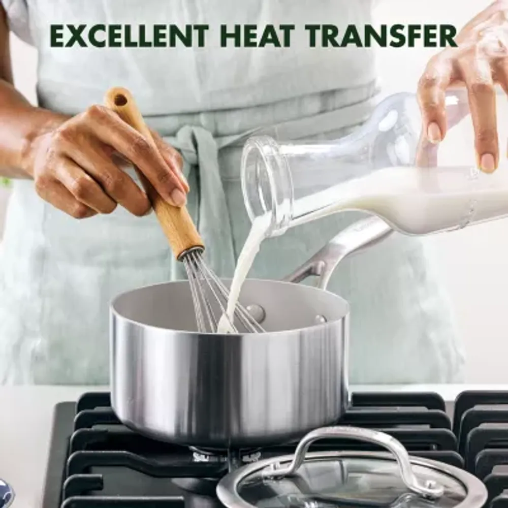 GreenPan Venice Pro Stainless Steel Ceramic Non-Stick 1.5-qt. Covered Sauce Pan