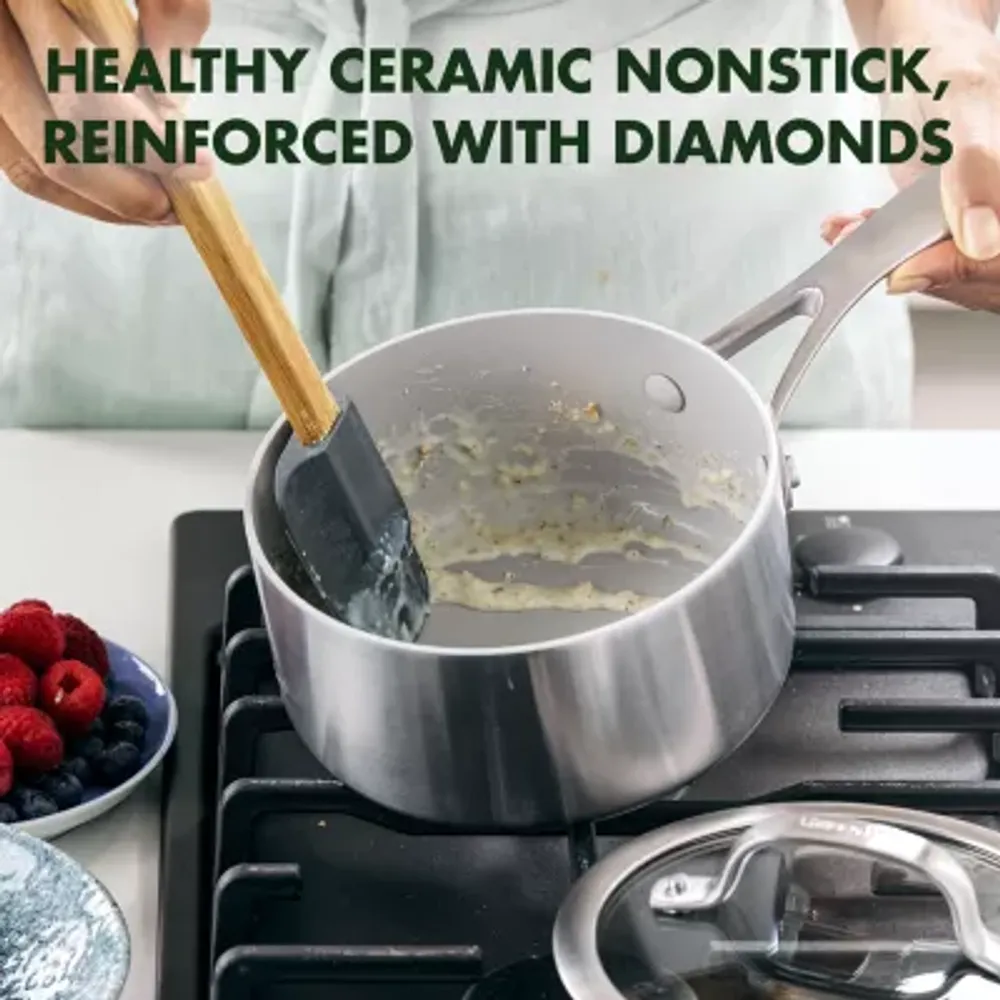 GreenPan Venice Pro Stainless Steel Ceramic Non-Stick 1.5-qt. Covered Sauce Pan