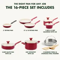 GreenPan Rio Ceramic Non-Stick 16-pc. Cookware Set