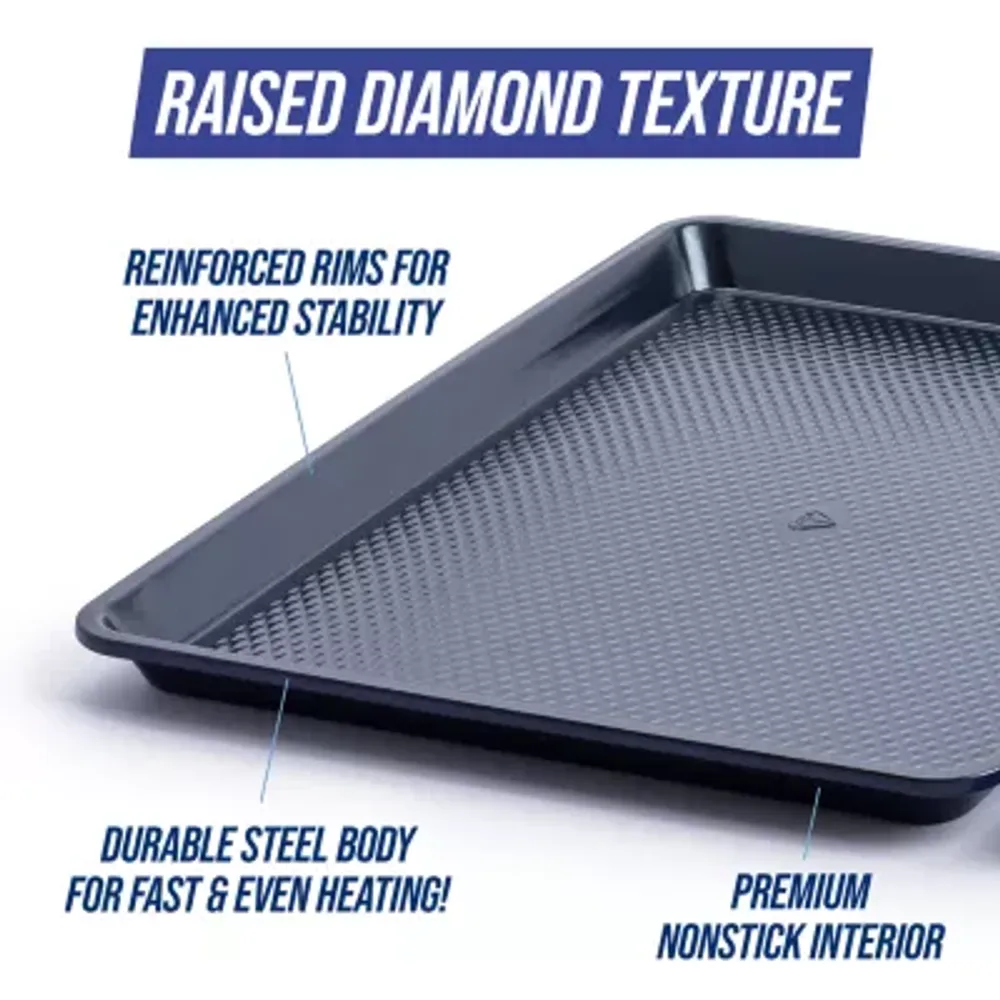 Blue Diamond 2pc. Small And Medium Non-Stick Cookie Sheet
