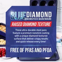 Blue Diamond Square Non-Stick Cake Pan