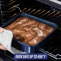 Blue Diamond Square Non-Stick Cake Pan