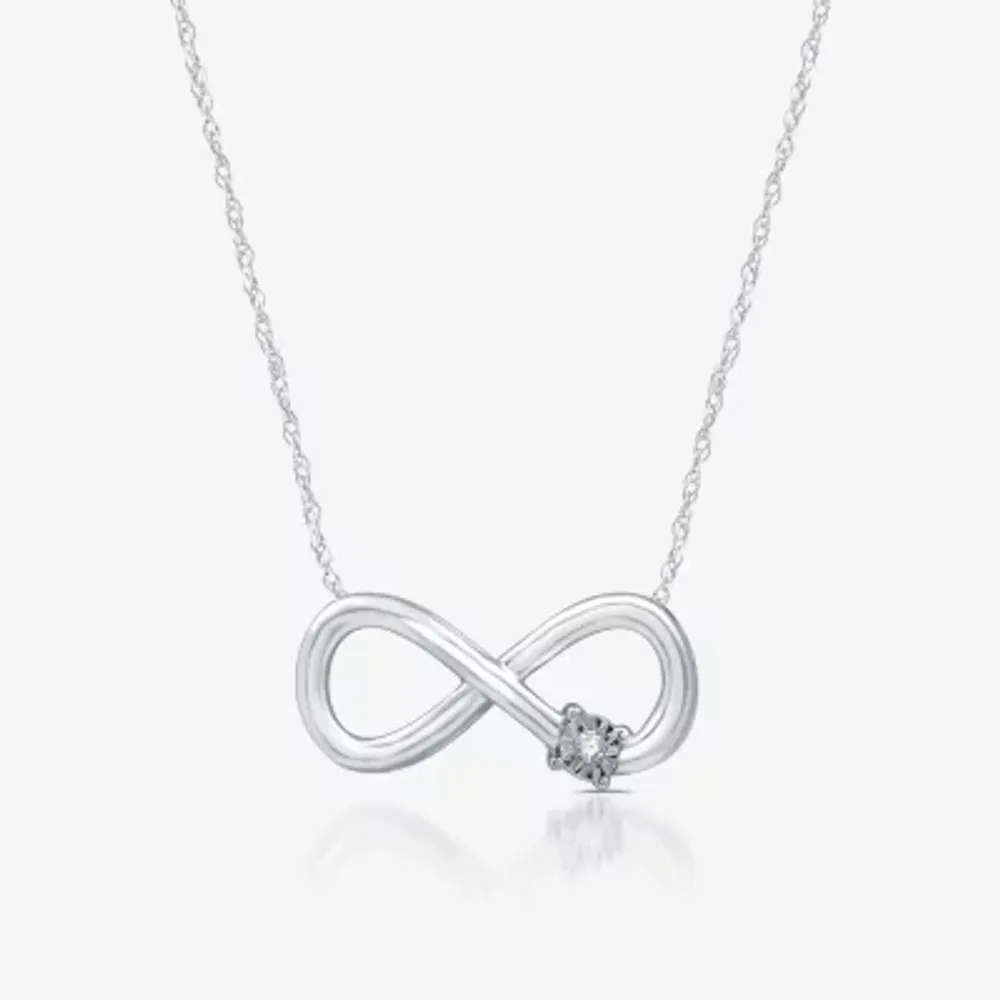 YES, PLEASE! Diamond-Accent Sterling Silver Infinity Pendant Necklace