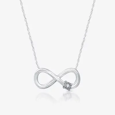 YES, PLEASE! Diamond-Accent Sterling Silver Infinity Pendant Necklace