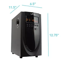 beFree Sound 5.1 Channel Surround Sound Bluetooth Speaker System in Black