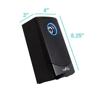 beFree Sound 5.1 Channel Surround Sound Bluetooth Speaker System in Black