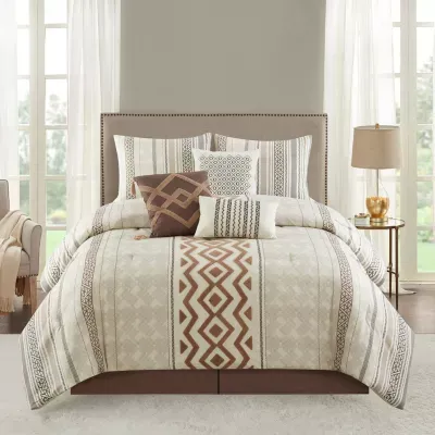 Stratford Park Jaynie 7pc Midweight Comforter Set