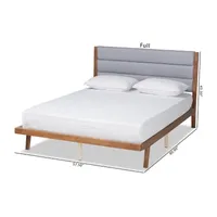 Jarlan Upholstered Rectangle Bed