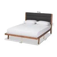 Jarlan Upholstered Rectangle Bed