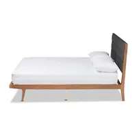 Jarlan Upholstered Rectangle Bed