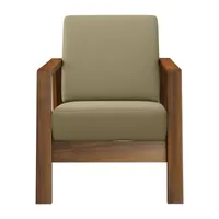 Columbus Exposed Wood Frame Armchair