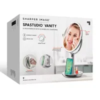 Sharper Image SpaStudio Vanity 8-Inch Mirror With Qi Wireless Charging