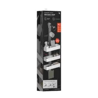 Sharper Image SpaStudio Hook Modular Hanging Shower Caddy Adjustable 3 Tier Design with Customizable Fit and Storage