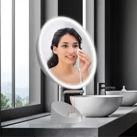 Sharper Image SpaStudio Waterproof Fogless Shower Mirror Bluetooth Speaker