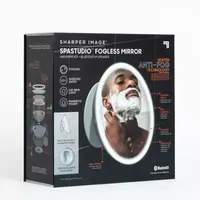 Sharper Image SpaStudio Waterproof Fogless Shower Mirror Bluetooth Speaker