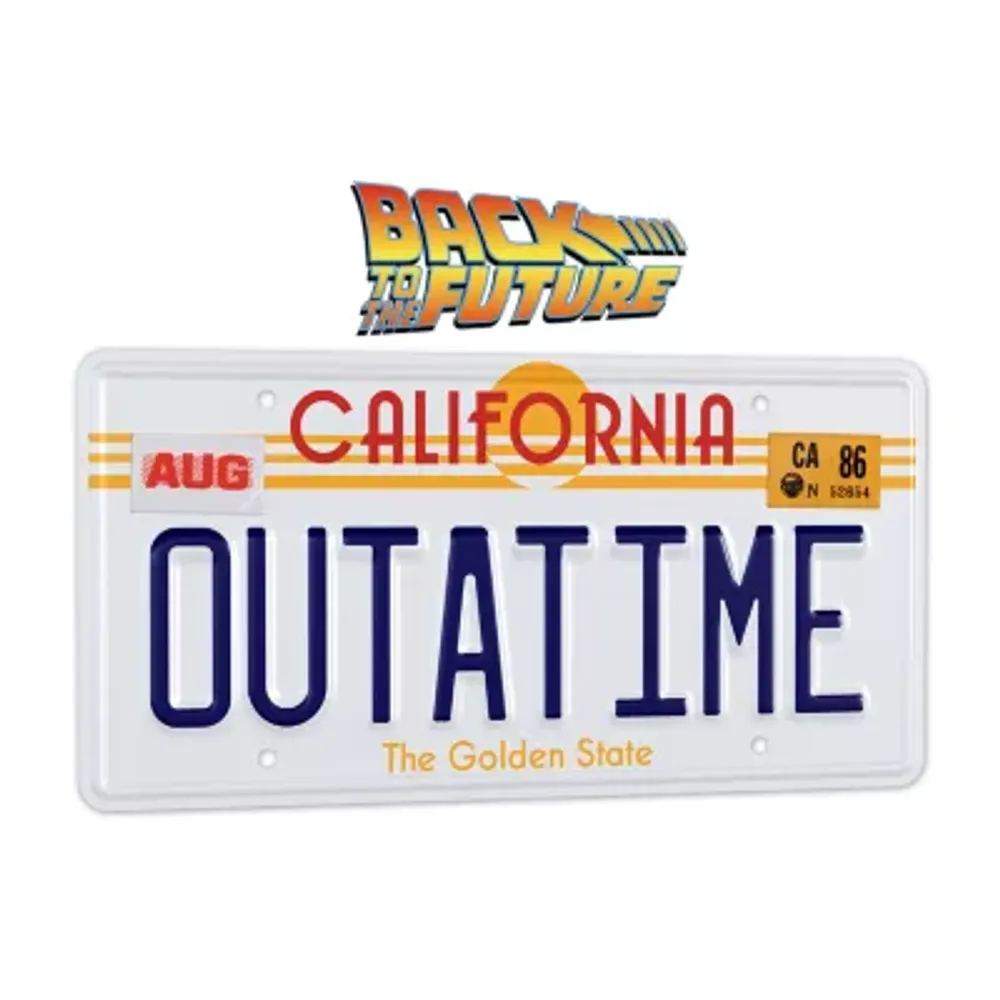 Doctor Collector Collectable Outatime Back To The Future License Plate Replica Memorabilia