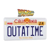 Doctor Collector Collectable Outatime Back To The Future License Plate Replica Memorabilia