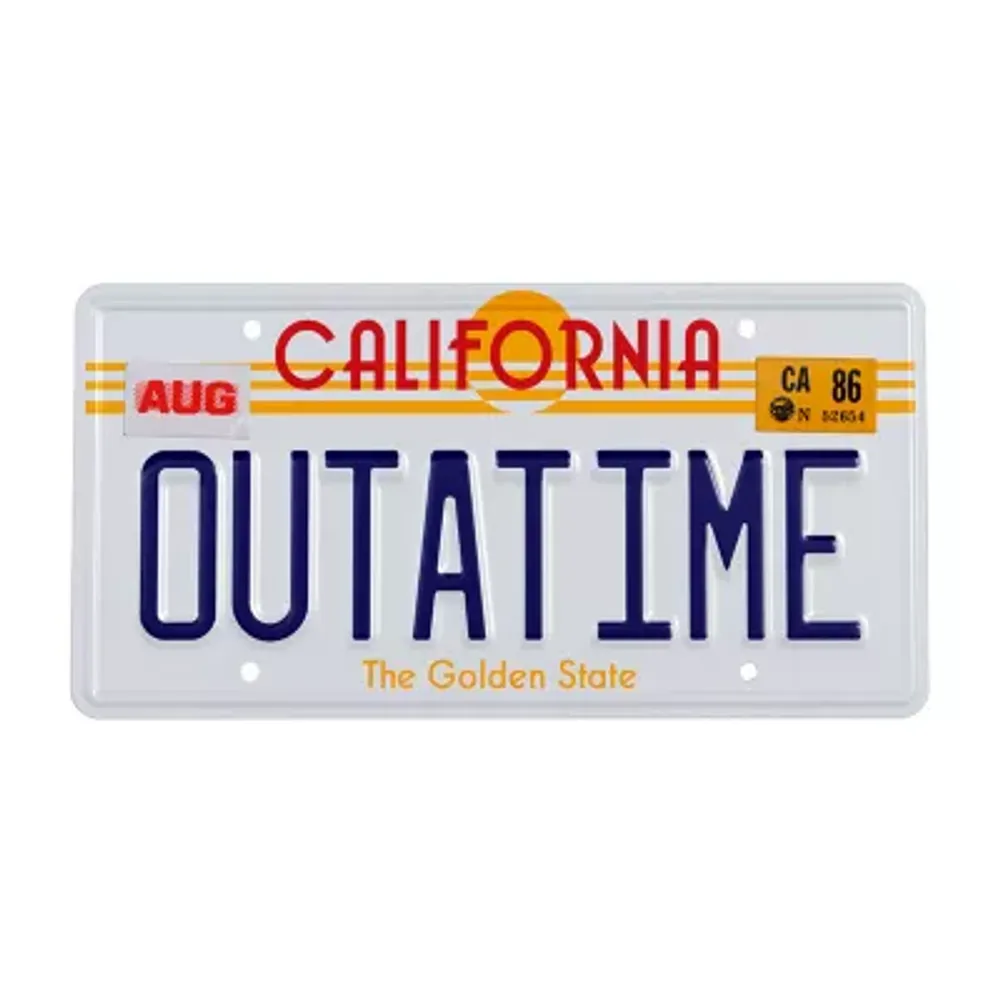 Doctor Collector Collectable Outatime Back To The Future License Plate Replica Memorabilia