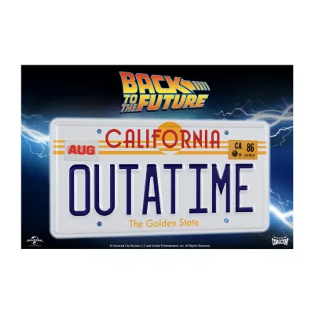 Doctor Collector Collectable Outatime Back To The Future License Plate Replica Memorabilia