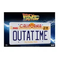 Doctor Collector Collectable Outatime Back To The Future License Plate Replica Memorabilia