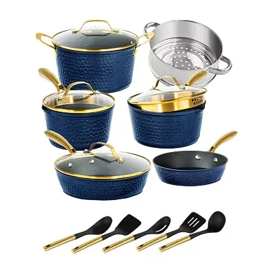 Granitestone Charleston Collection Hammered 15-pc. Non-Stick Cookware Set