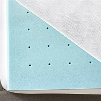 Bodipedic Home 3-Inch Gel-Infused Memory Foam Mattress Topper With Cooling Cover