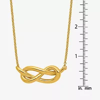 Made in Italy Womens 18K Gold Pendant Necklace