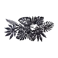 Stylecraft Tropical Leaves Painted Metal Wall Art