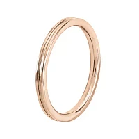 Personally Stackable 14K Rose Gold Over Sterling Silver Step-Down Ring