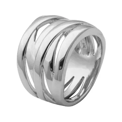 Sterling Silver Crisscross Ring