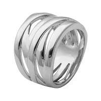 Sterling Silver Crisscross Ring